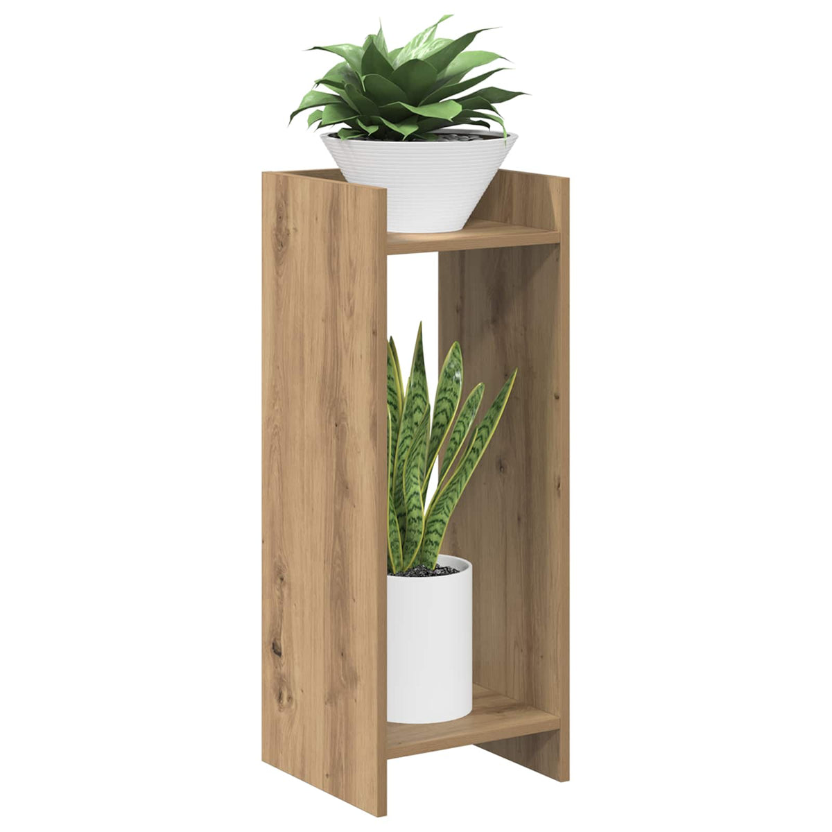 Planteholder 2 stk. Artisan-eg 30 x 30 x 80 cm Konstrueret træ