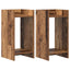 Planteholder 2 stk. Gammelt træ 30 x 30 x 60 cm Konstrueret træ