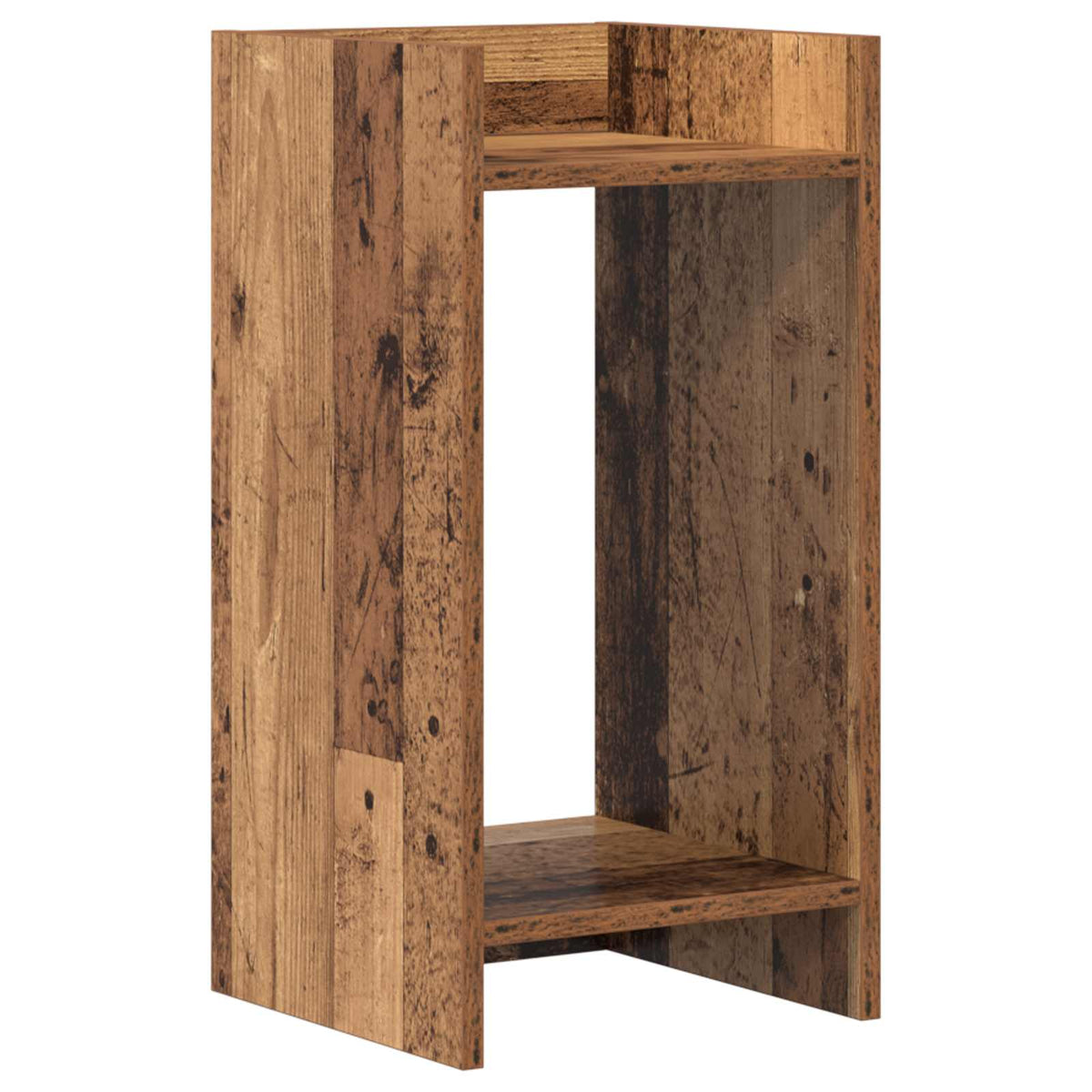 Planteholder 2 stk. Gammelt træ 30 x 30 x 60 cm Konstrueret træ