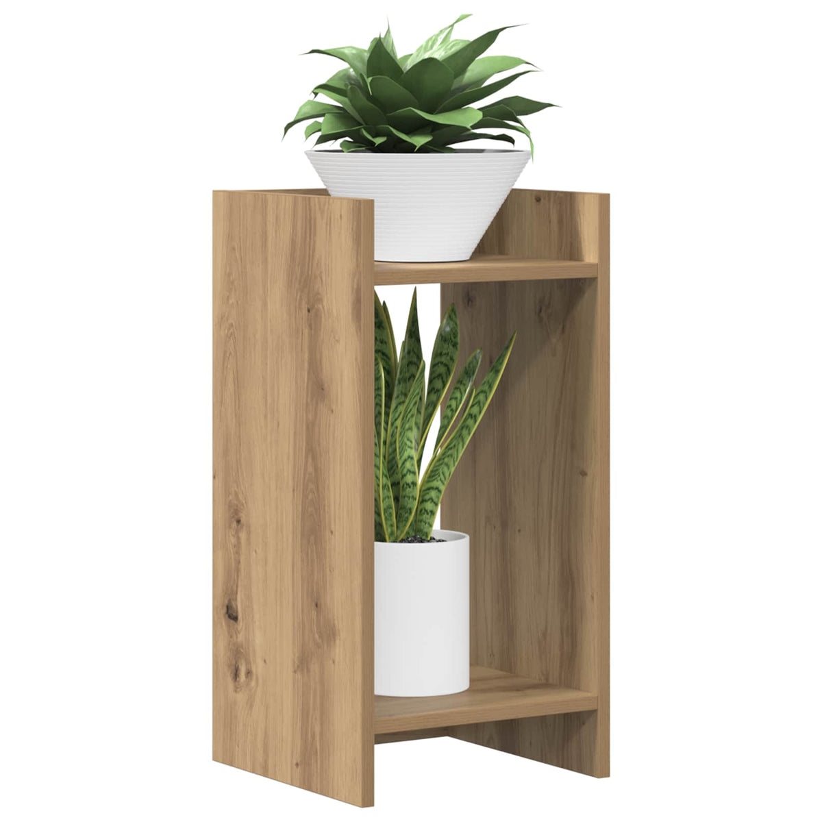 Planteholder 2 stk. Artisan-eg 30 x 30 x 60 cm Konstrueret træ