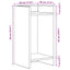 Planteholder 2 stk. Artisan-eg 30 x 30 x 60 cm Konstrueret træ