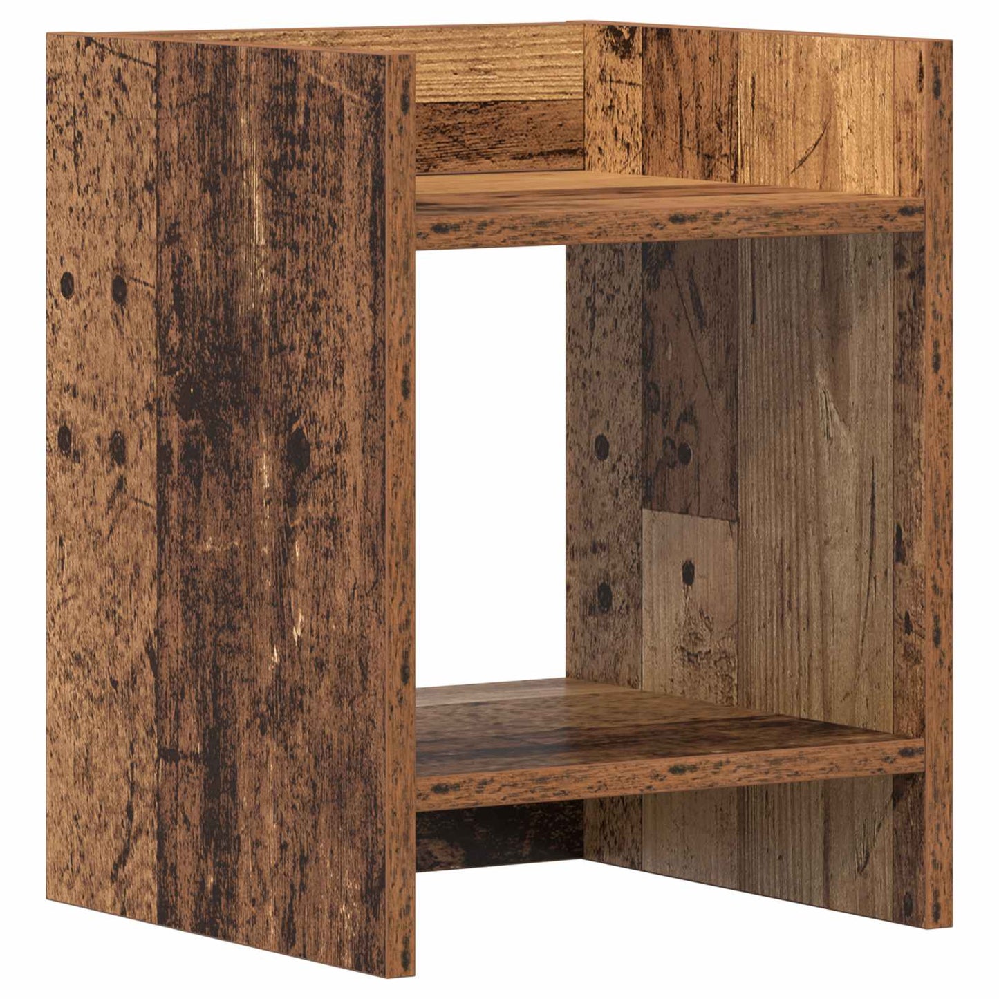 Planteholder Gammelt træ 30 x 30 x 40 cm Konstrueret træ