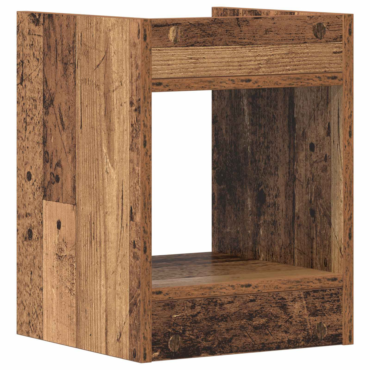 Planteholder 2 stk. Gammelt træ 30 x 30 x 40 cm Konstrueret træ