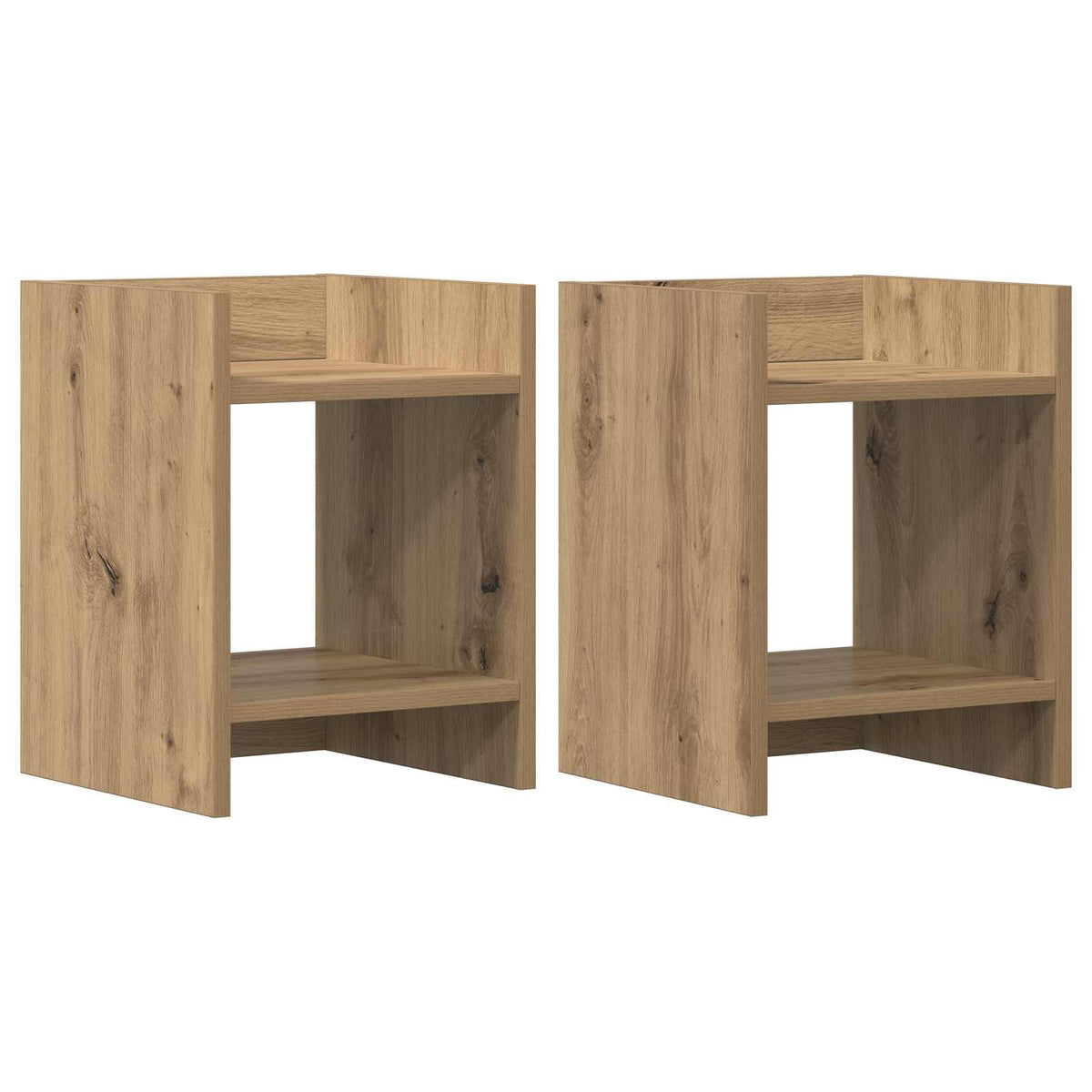 Planteholder 2 stk. Artisan-eg 30 x 30 x 40 cm Konstrueret træ