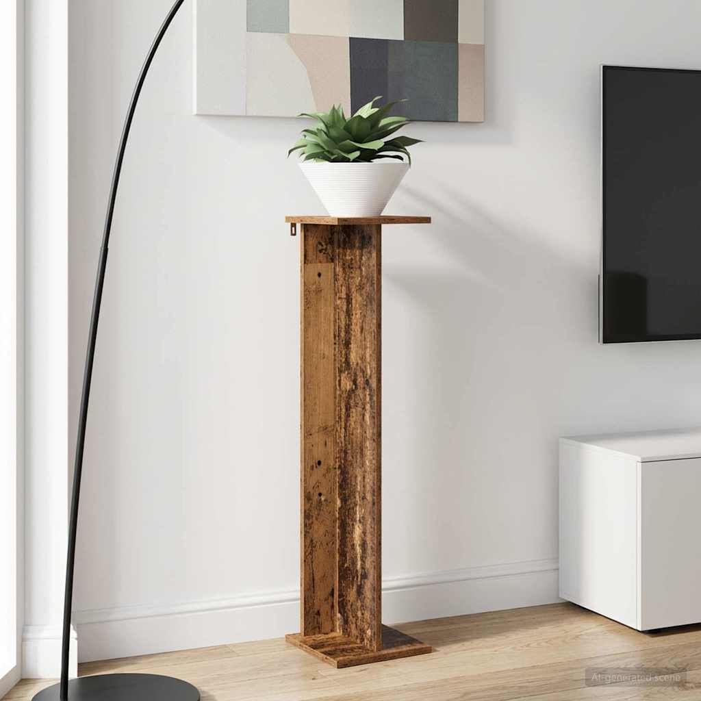 Planteholder Gammelt træ 25 x 25,5 x 100,5 cm Konstrueret træ