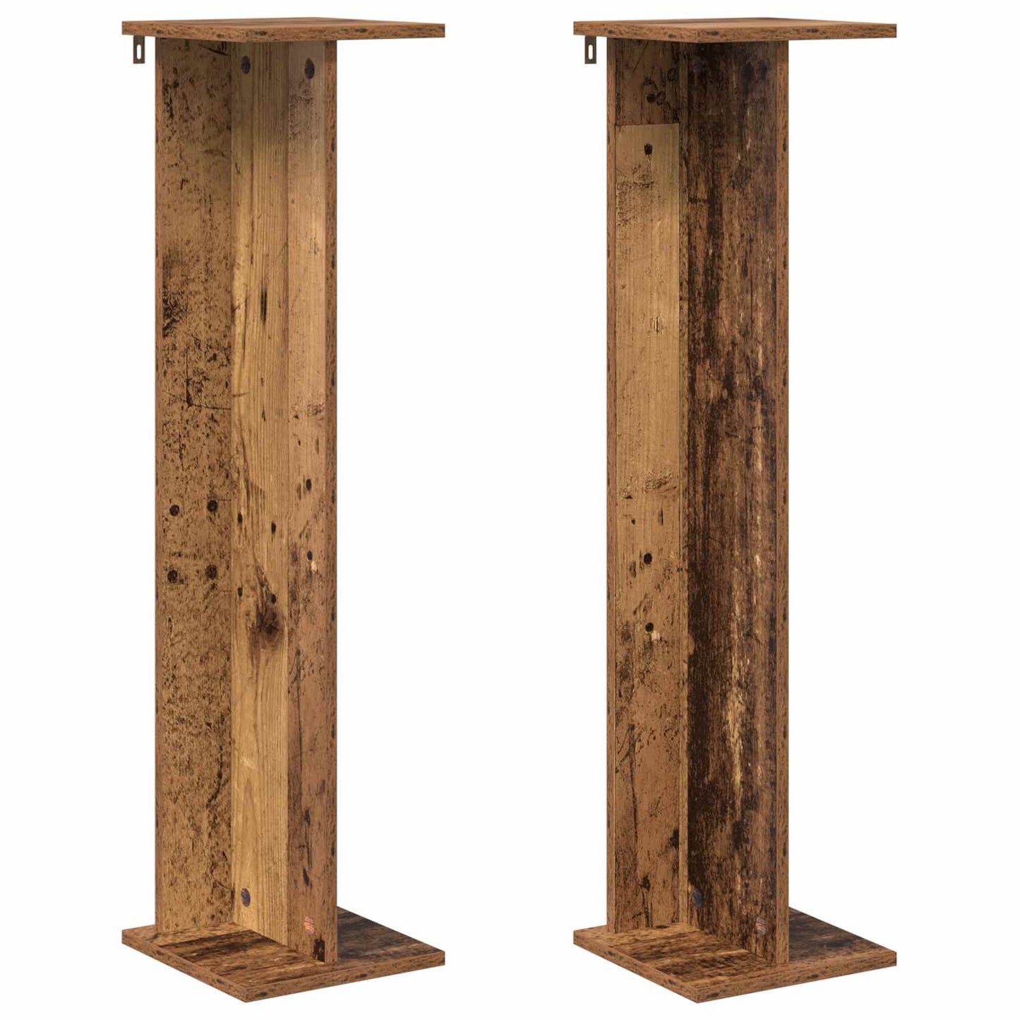 Planteholder 2 stk. Gammelt træ 25 x 25,5 x 100,5 cm