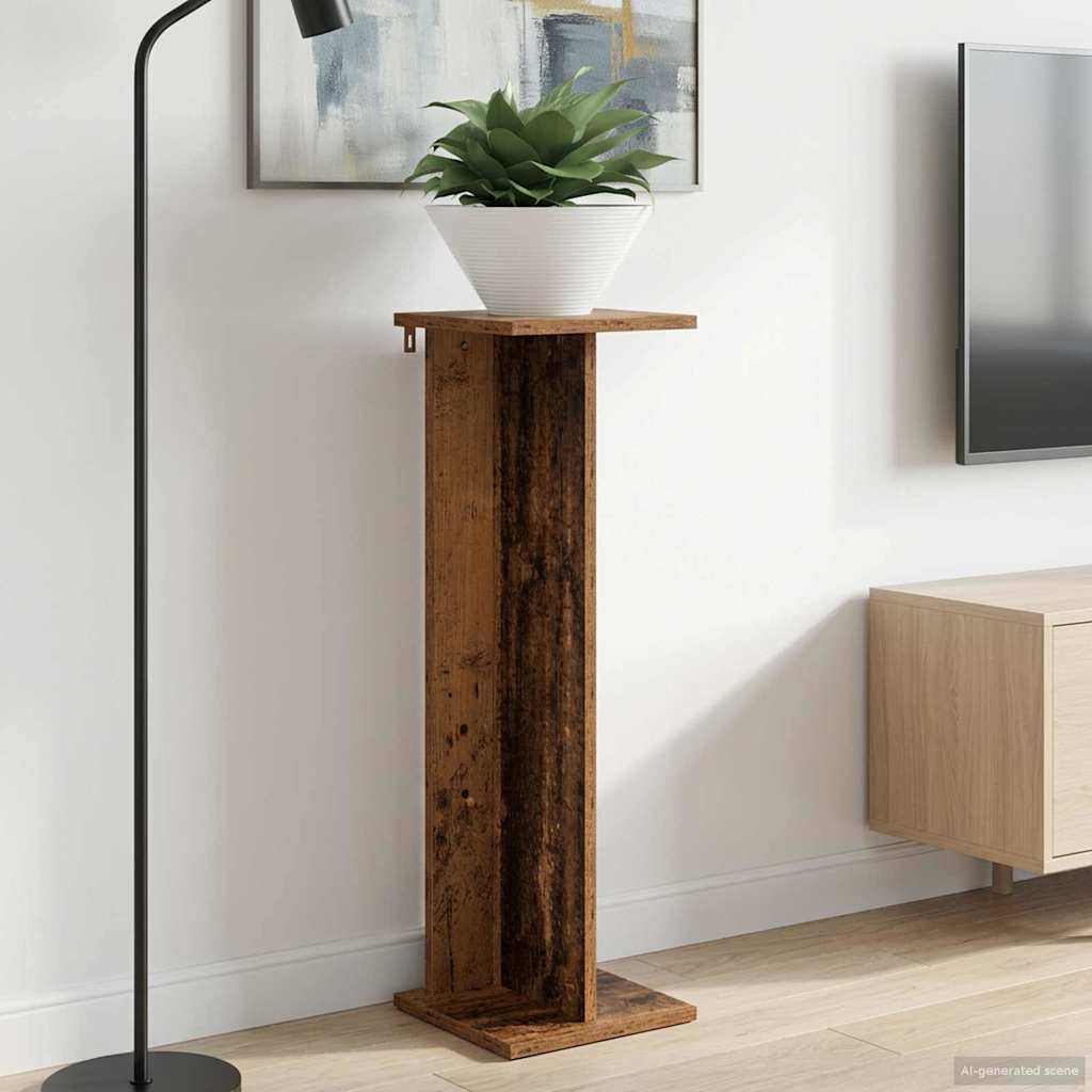 Planteholder Gammelt træ 25 x 25,5 x 80,5 cm Konstrueret træ