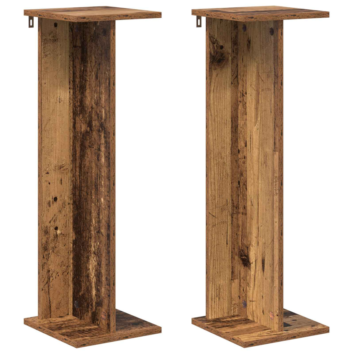 Planteholder 2 stk. Gammelt træ 25 x 25,5 x 80,5 cm