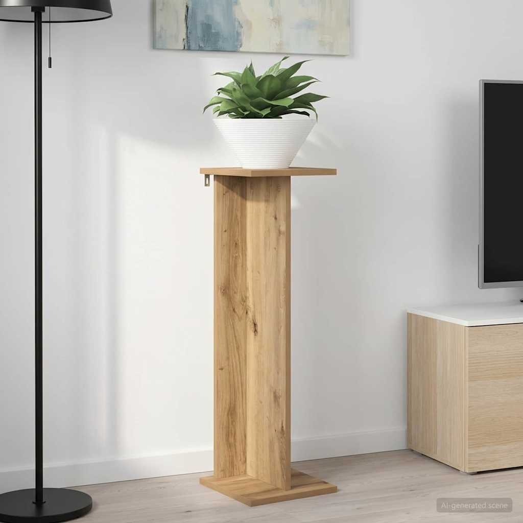 Planteholder Artisan-eg 25 x 25,5 x 80,5 cm Konstrueret træ