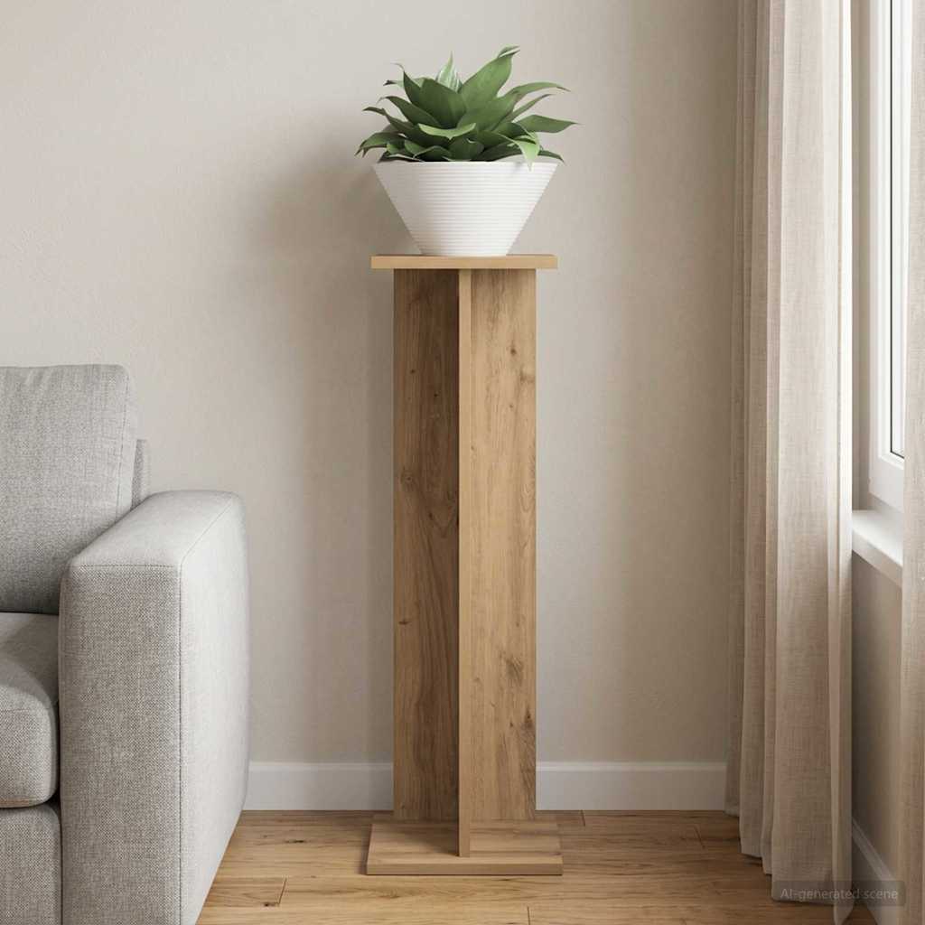 Planteholder Artisan-eg 25 x 25,5 x 80,5 cm Konstrueret træ