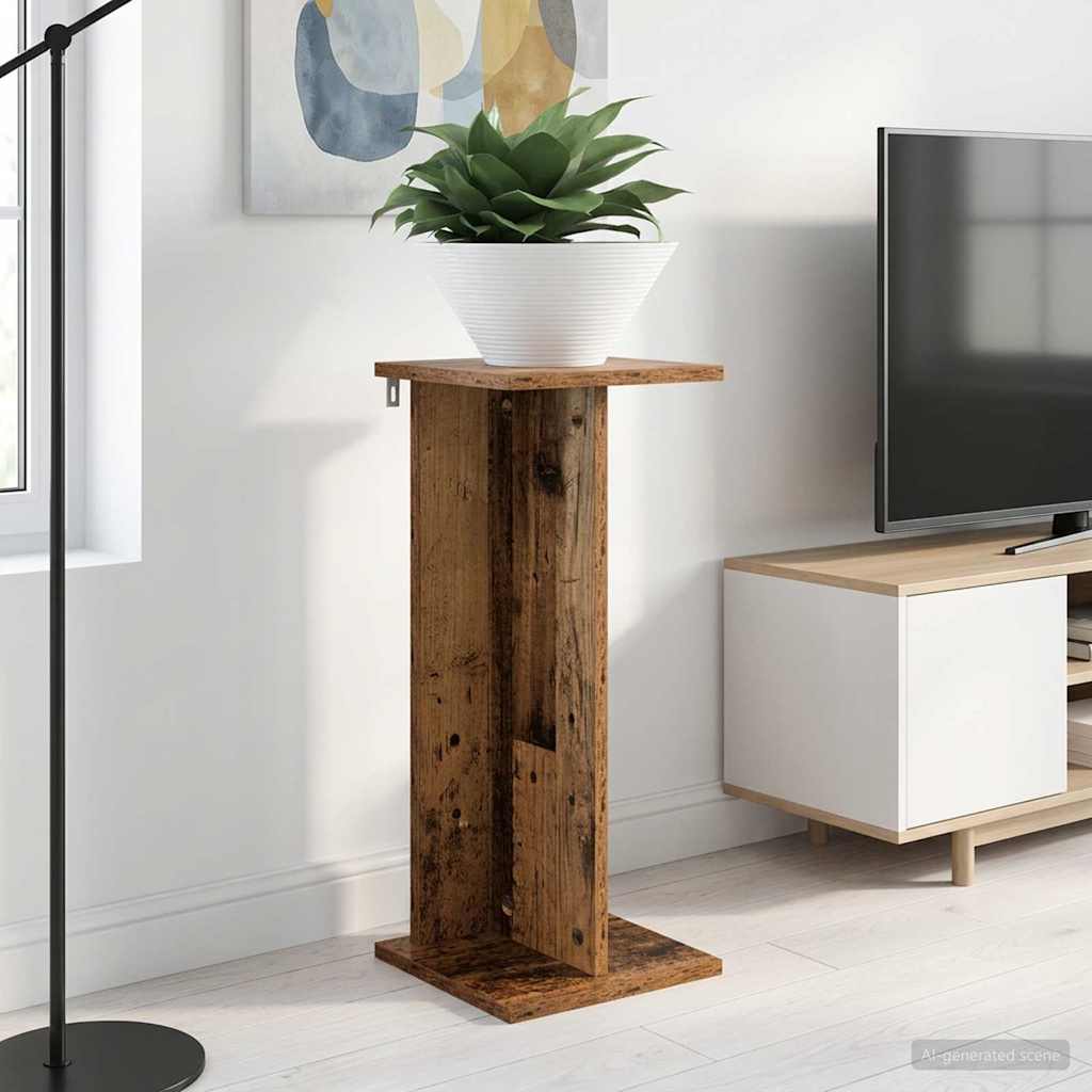 Planteholder Gammelt træ 25 x 25,5 x 60,5 cm Konstrueret træ