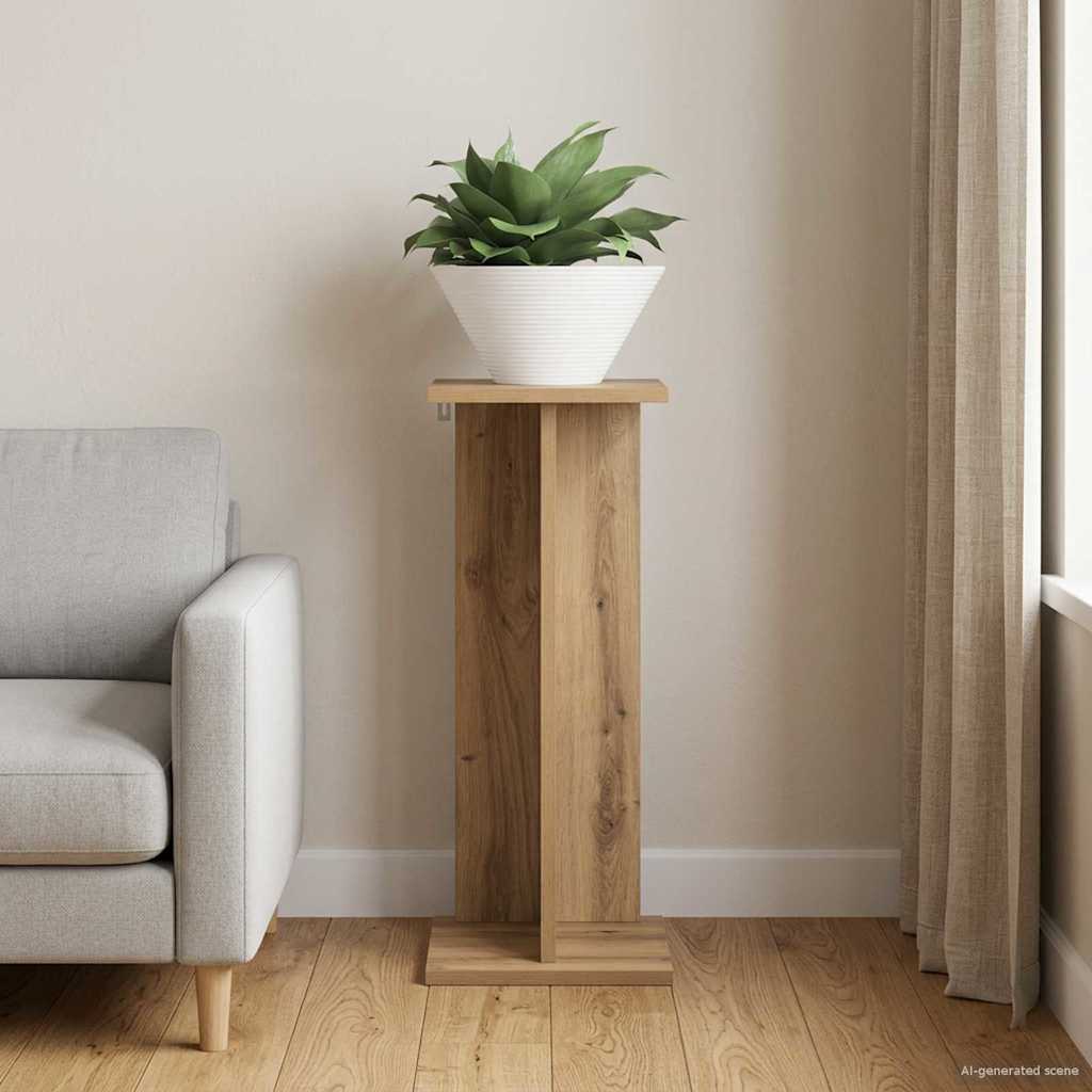 Planteholder Artisan-eg 25 x 25,5 x 60,5 cm Konstrueret træ