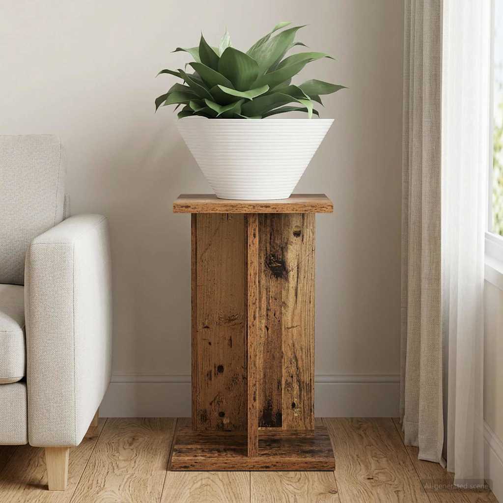 Planteholder Gammelt træ 25 x 25,5 x 40,5 cm Konstrueret træ
