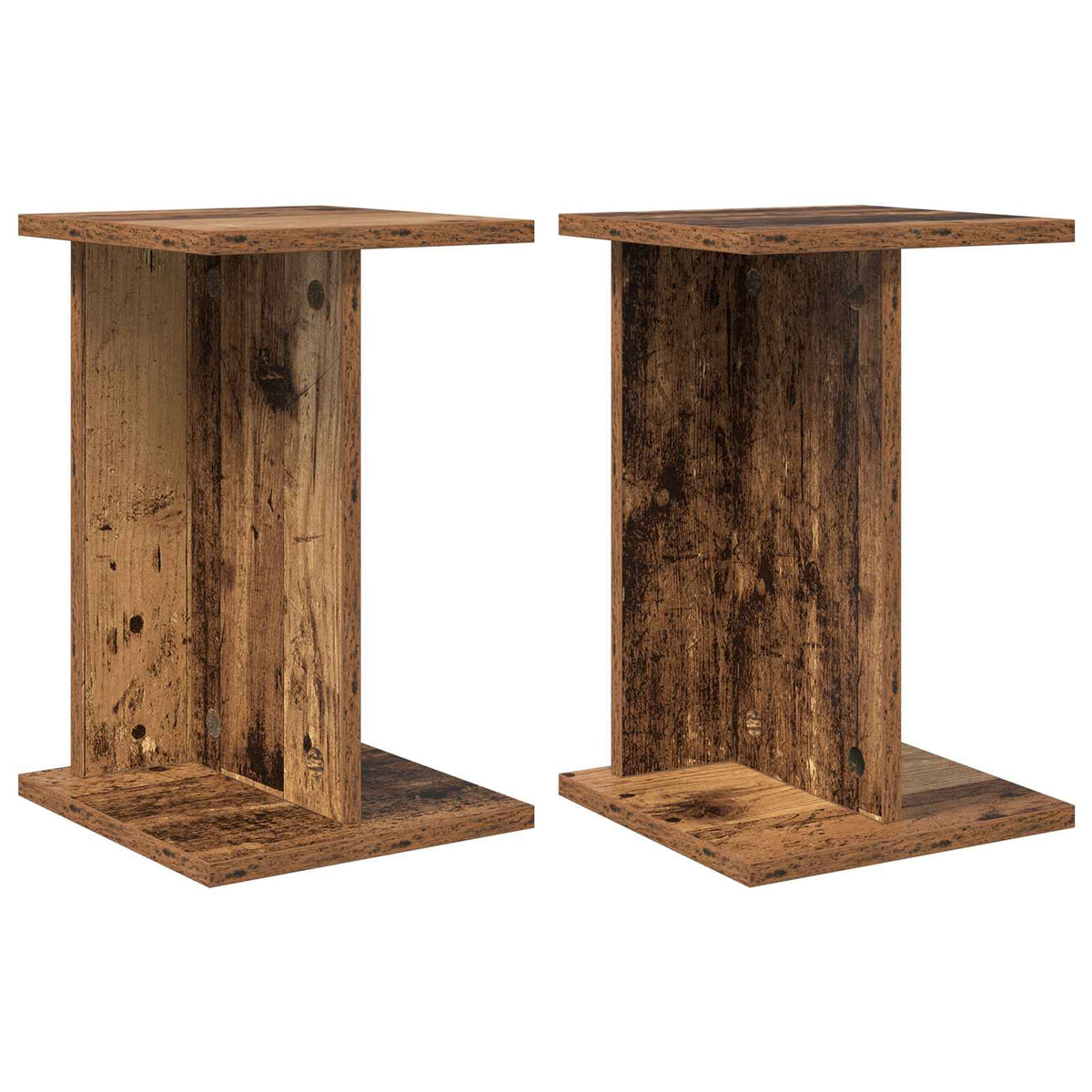 Planteholder 2 stk. Gammelt træ 25 x 25,5 x 40,5 cm