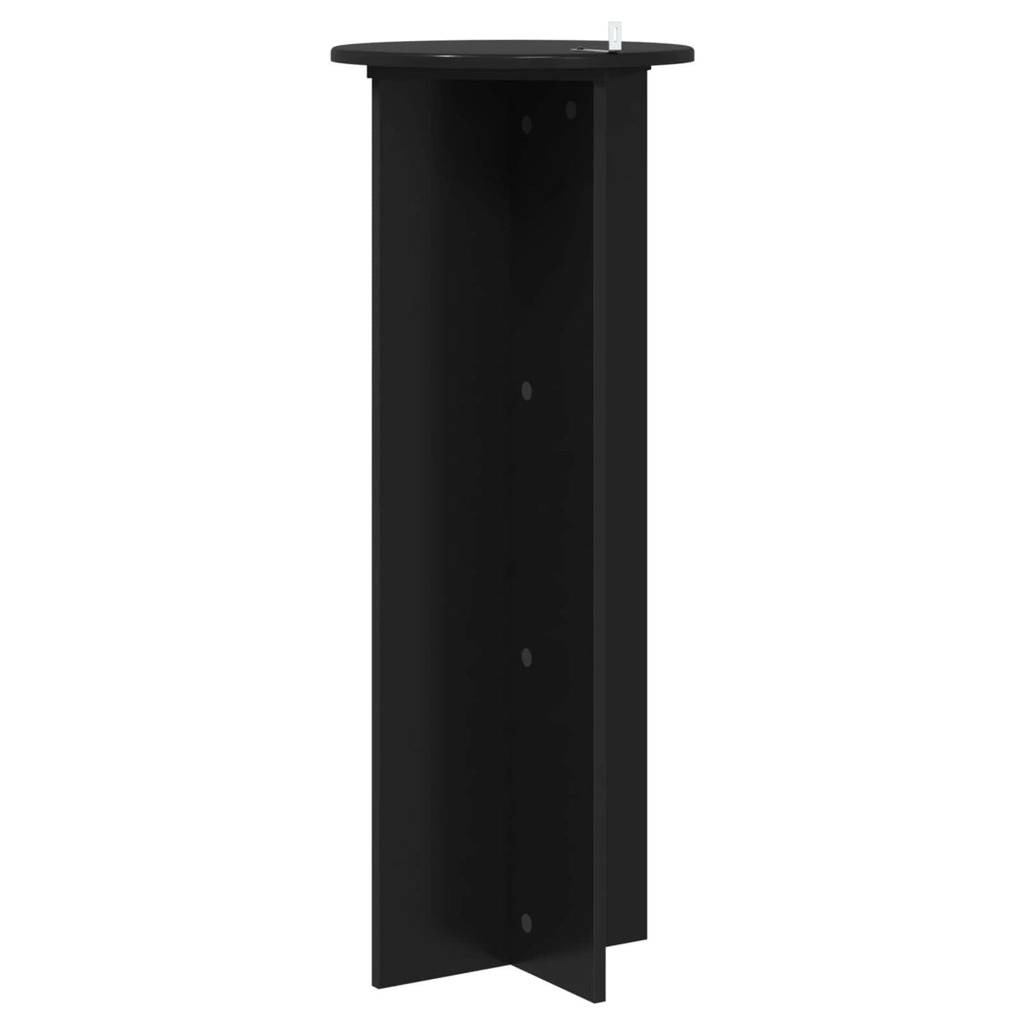 Planteholder 2 stk. Sort Ø40 x 100 cm Konstrueret træ