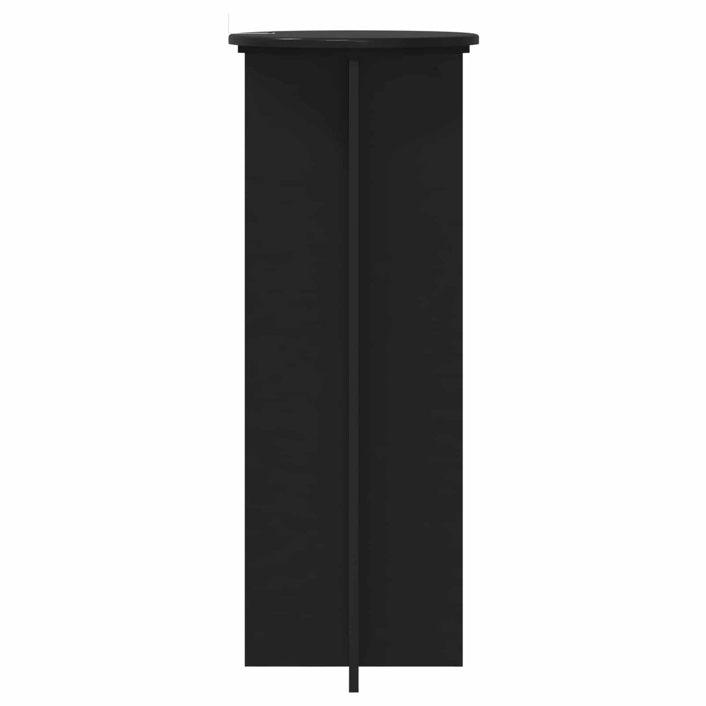 Planteholder 2 stk. Sort Ø40 x 100 cm Konstrueret træ