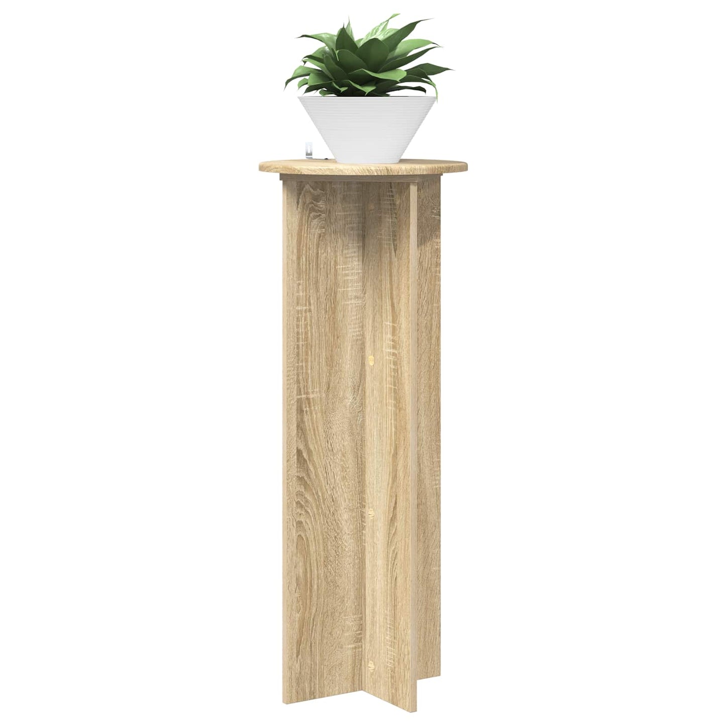 Planteholder 2 stk. Sonoma-eg Ø40 x 100 cm Konstrueret træ