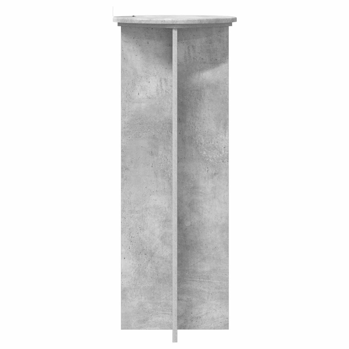Planteholder 2 stk. Betongrå Ø40 x 100 cm Konstrueret træ