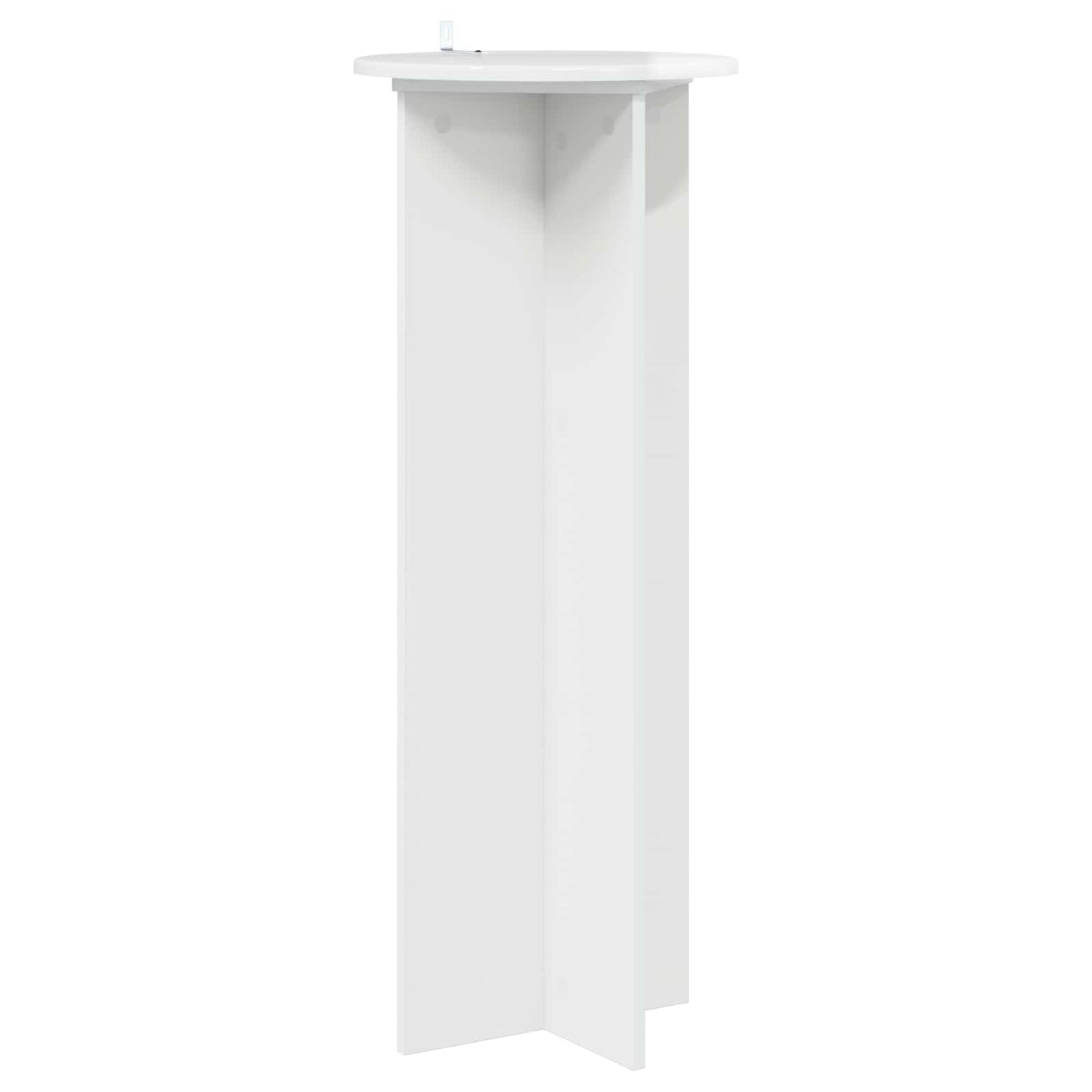 Planteholder 2 stk. Hvid højglans Ø40 x 100 cm Konstrueret træ