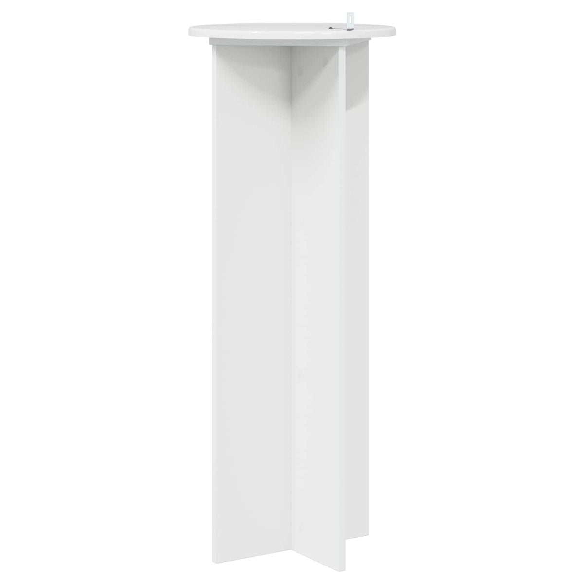 Planteholder 2 stk. Hvid højglans Ø40 x 100 cm Konstrueret træ