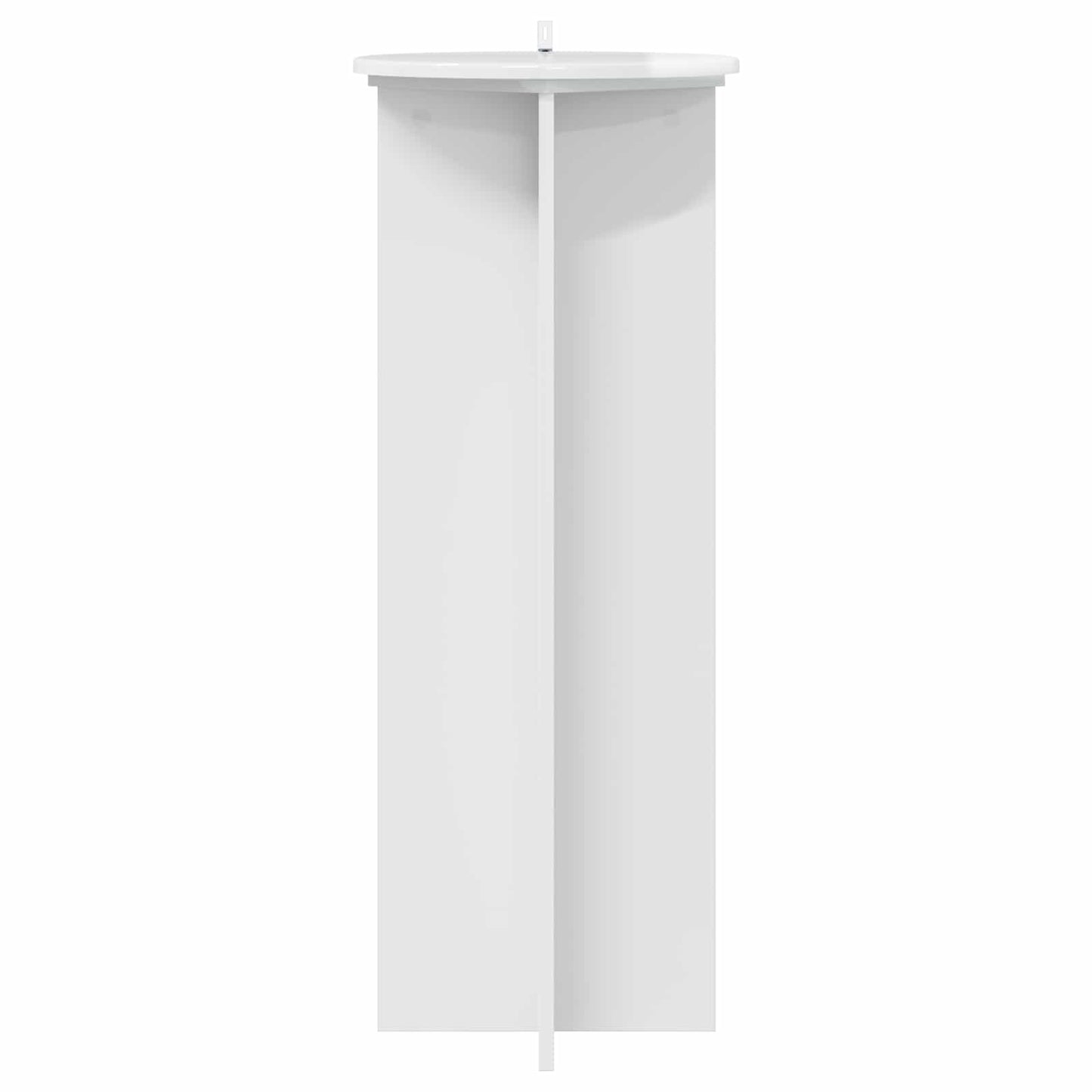 Planteholder 2 stk. Hvid højglans Ø40 x 100 cm Konstrueret træ