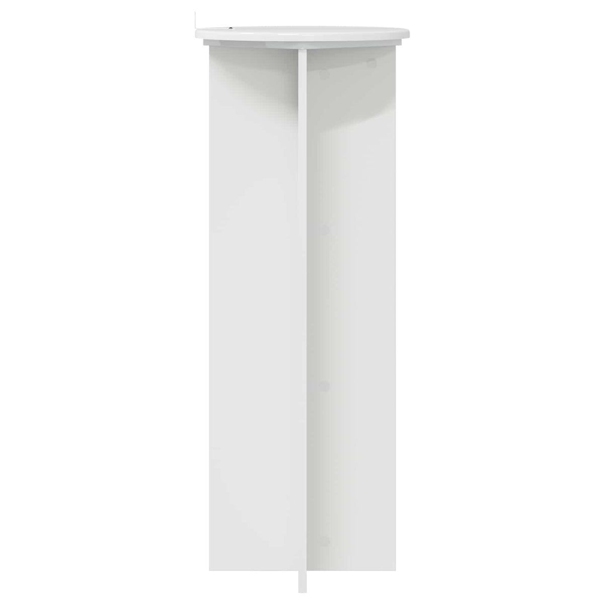 Planteholder 2 stk. Hvid højglans Ø40 x 100 cm Konstrueret træ