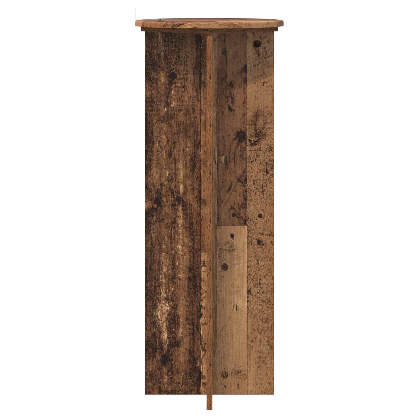 Planteholder 2 stk. Gammelt træ Ø40 x 100 cm Konstrueret træ