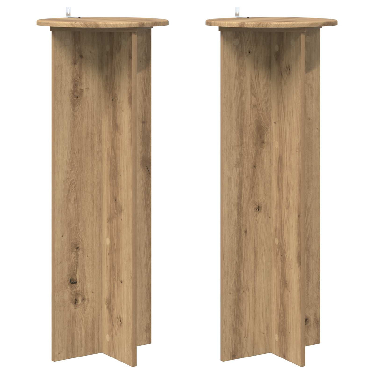 Planteholder 2 stk. Artisan-eg Ø40 x 100 cm Konstrueret træ