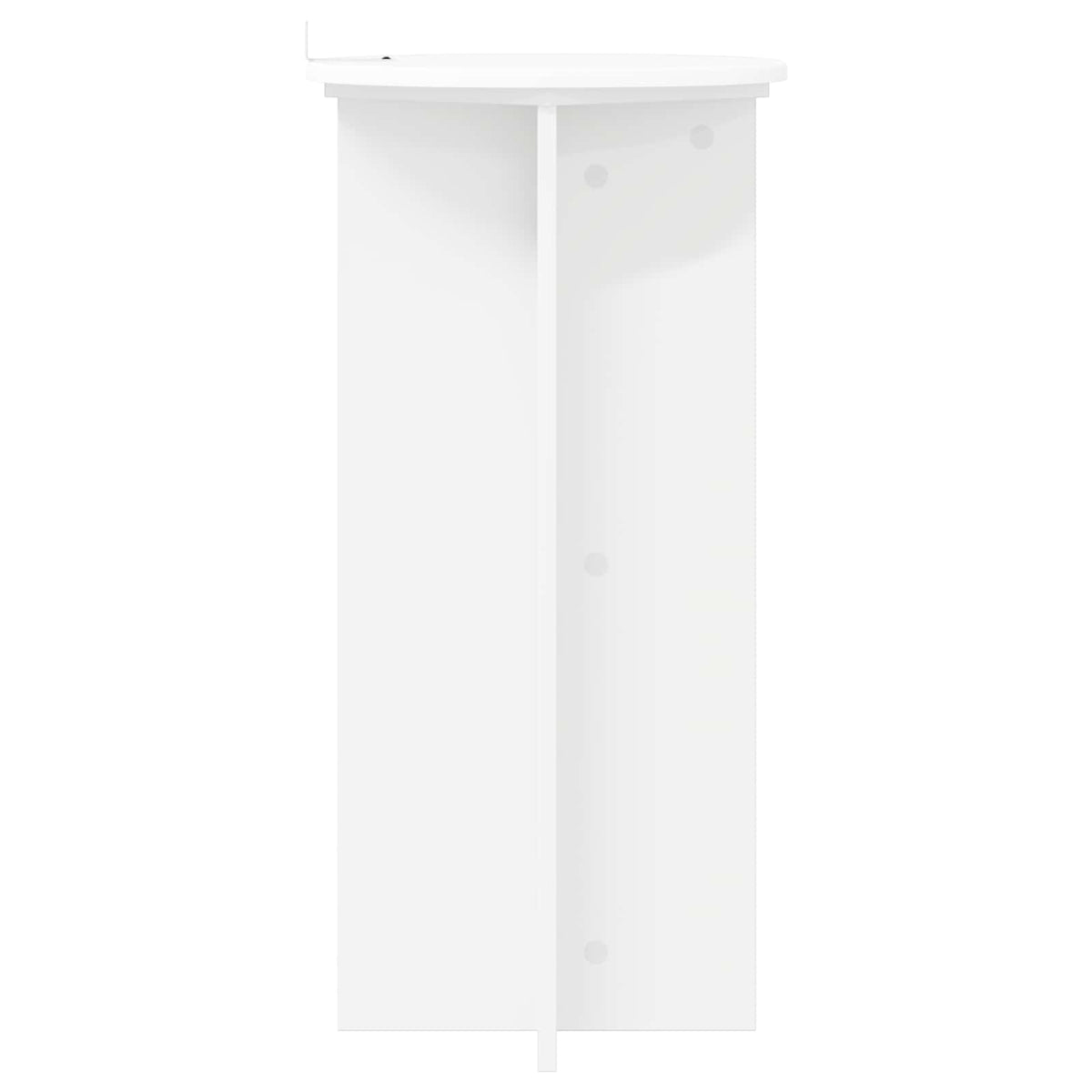 Planteholder 2 stk. Hvid Ø40 x 80 cm Konstrueret træ
