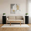 Planteholder 2 stk. Sort 40 x 40 x 80 cm Konstrueret træ