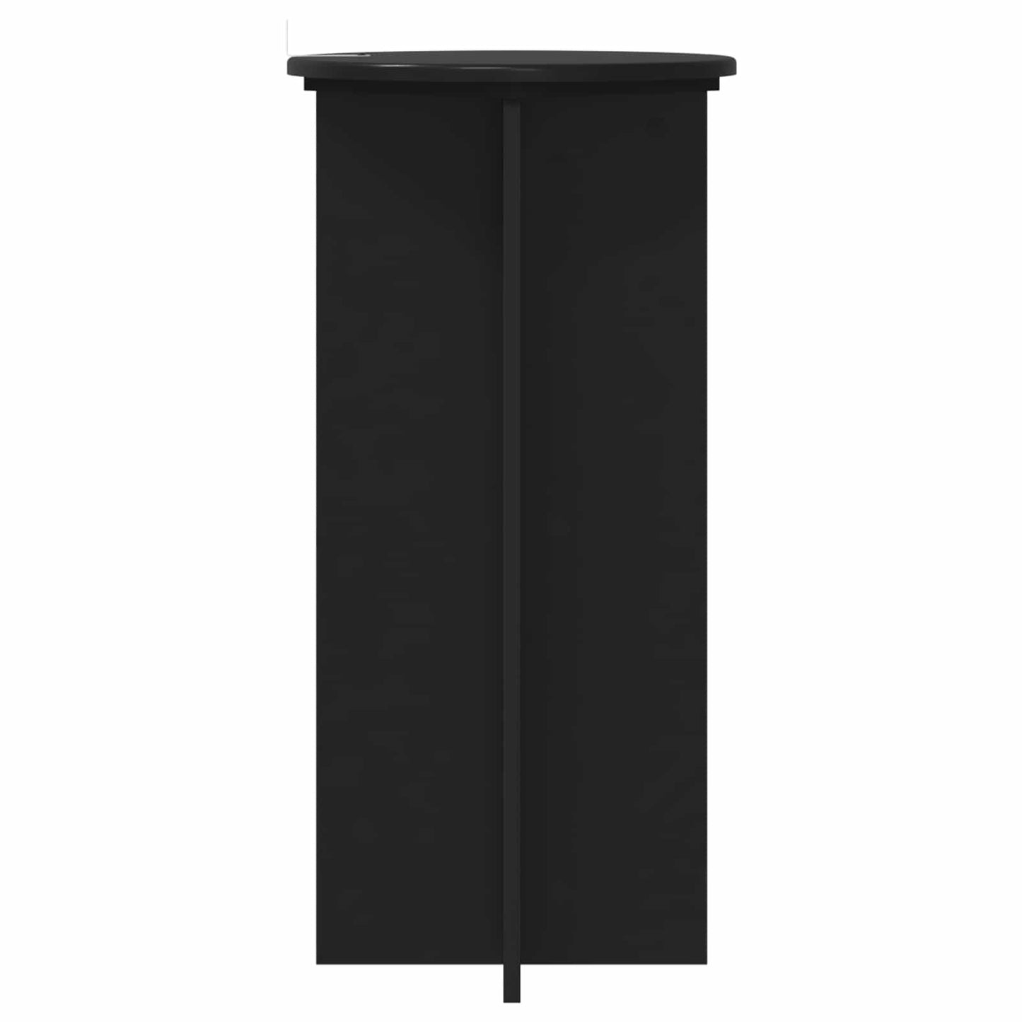 Planteholder 2 stk. Sort 40 x 40 x 80 cm Konstrueret træ