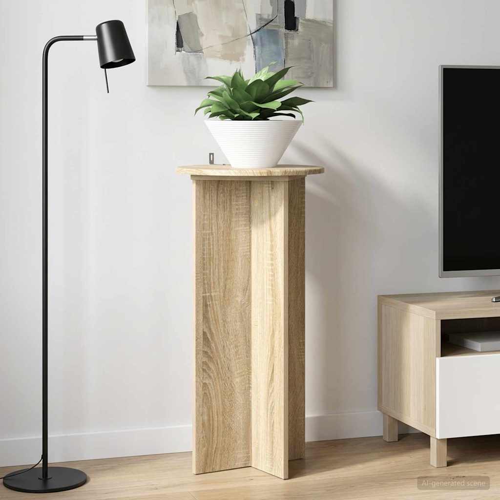 Planteholder 2 stk. Sonoma-eg 40 x 40 x 80 cm Konstrueret træ