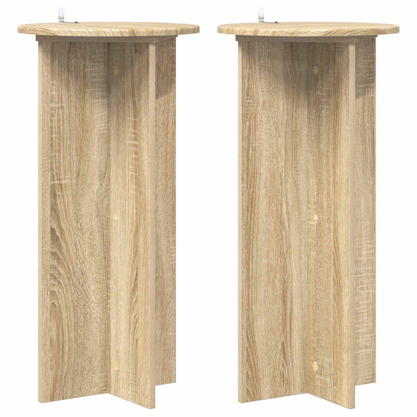 Planteholder 2 stk. Sonoma-eg 40 x 40 x 80 cm Konstrueret træ