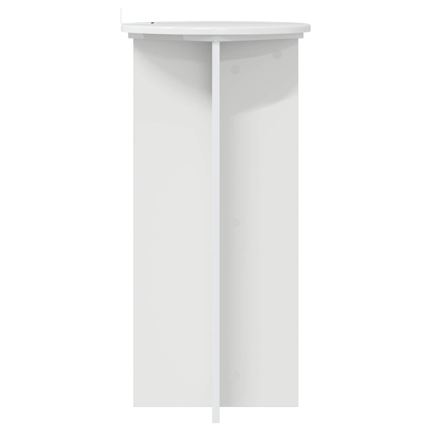 Planteholder 2 stk. Hvid højglans 40 x 40 x 80 cm