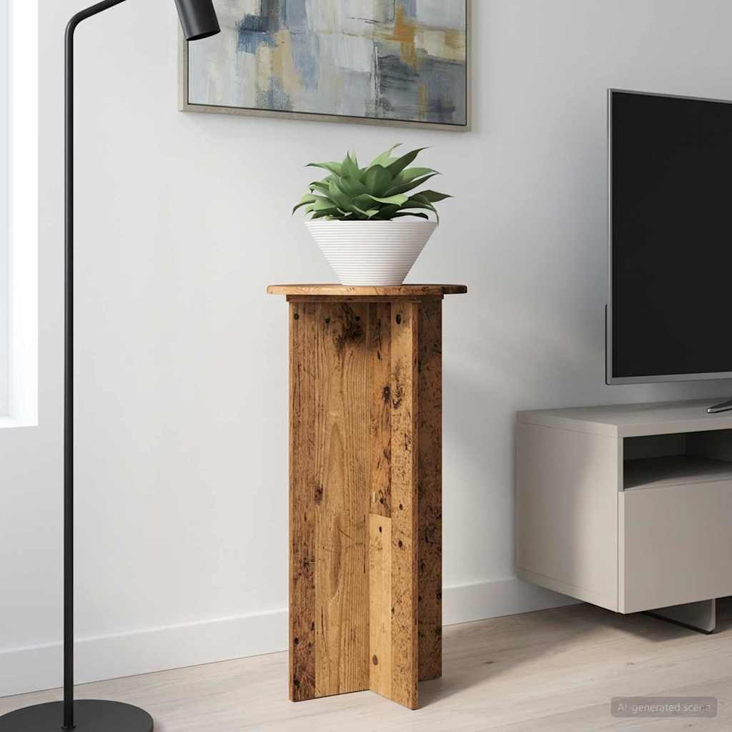 Planteholder 2 stk. Gammelt træ 40 x 40 x 80 cm Konstrueret træ