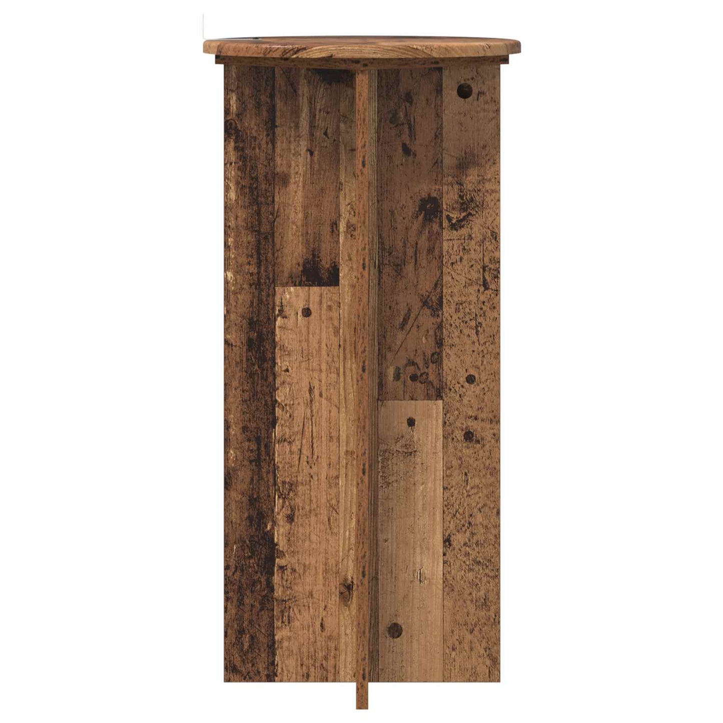 Planteholder 2 stk. Gammelt træ 40 x 40 x 80 cm Konstrueret træ