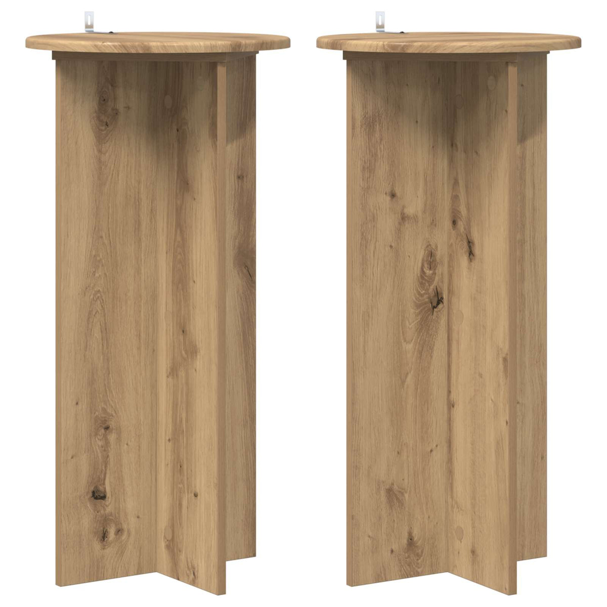 Planteholder 2 stk. Artisan-eg 40 x 40 x 80 cm Konstrueret træ