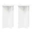 Planteholder 2 stk. Hvid Ø40 x 60 cm Konstrueret træ