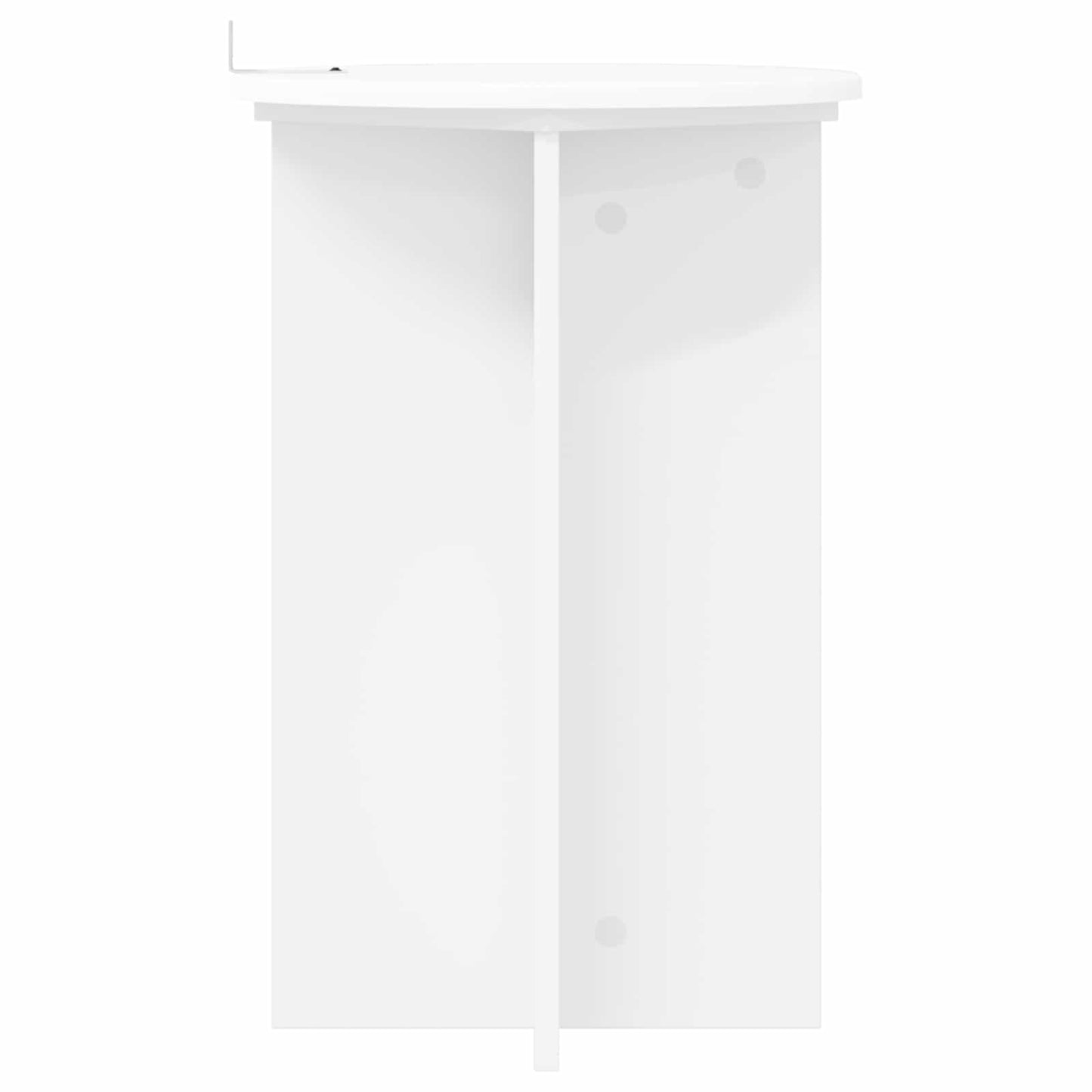 Planteholder 2 stk. Hvid Ø40 x 60 cm Konstrueret træ