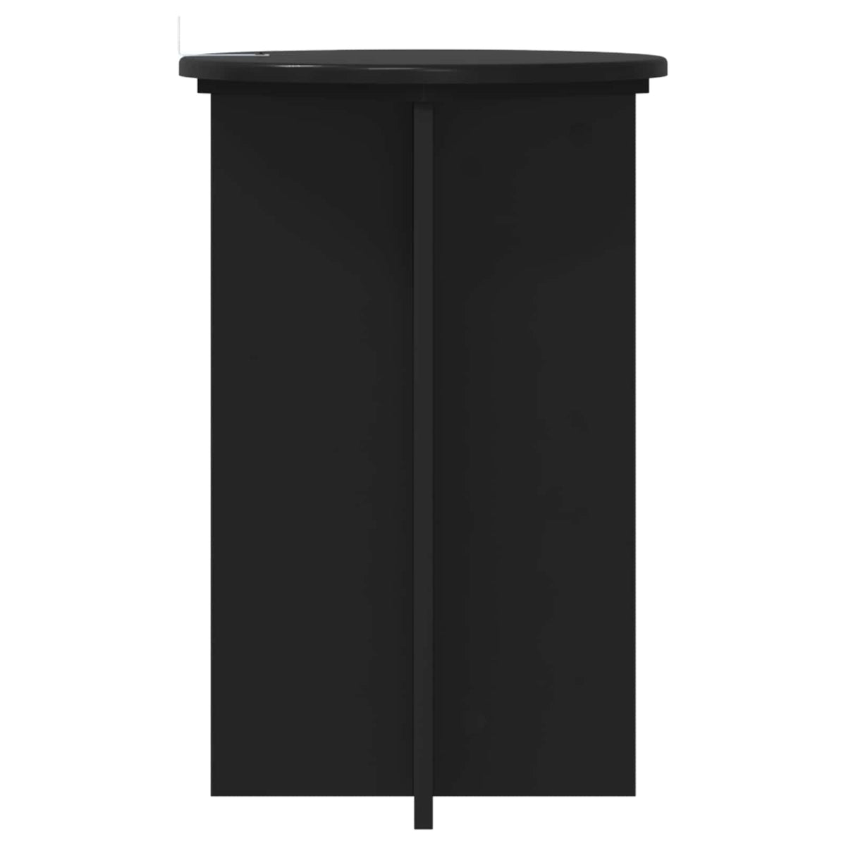 Planteholder 2 stk. Sort Ø40 x 60 cm Konstrueret træ