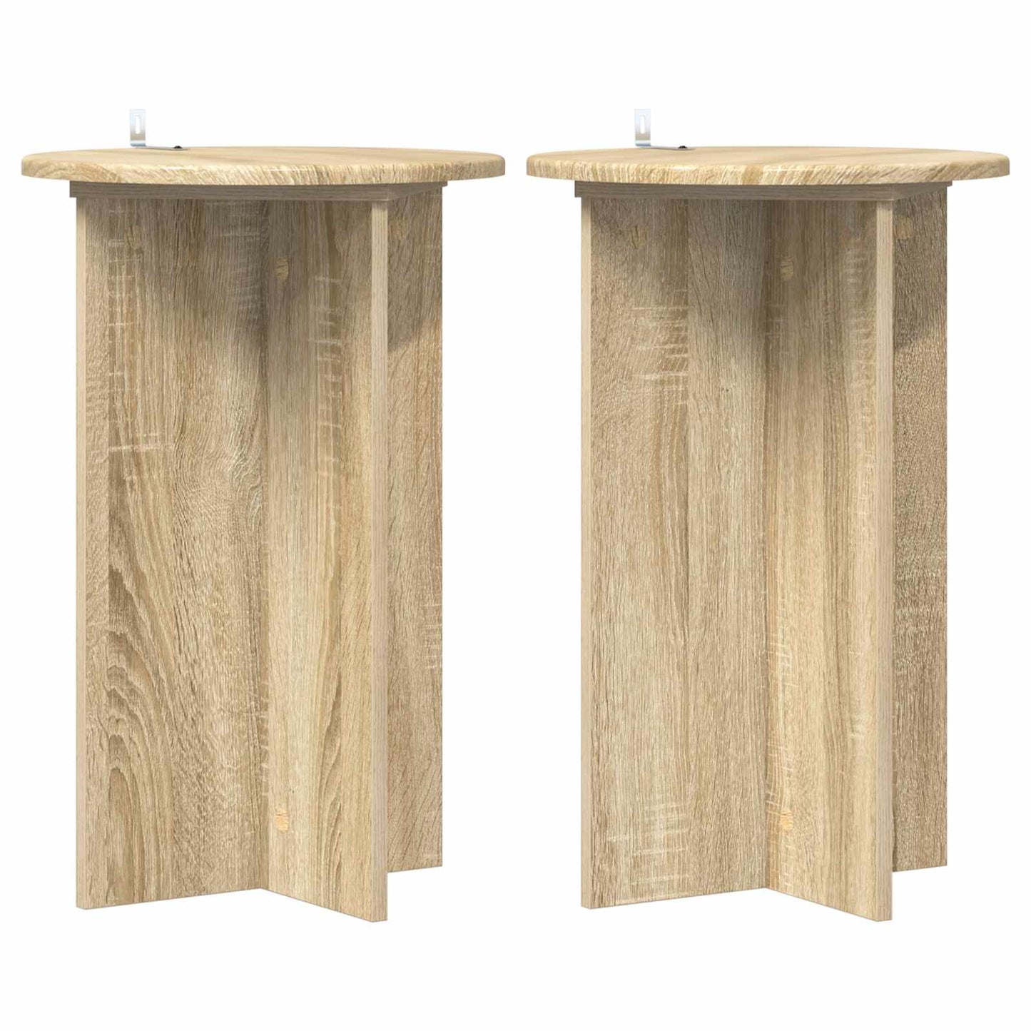 Planteholder 2 stk. Sonoma-eg Ø40 x 60 cm Konstrueret træ