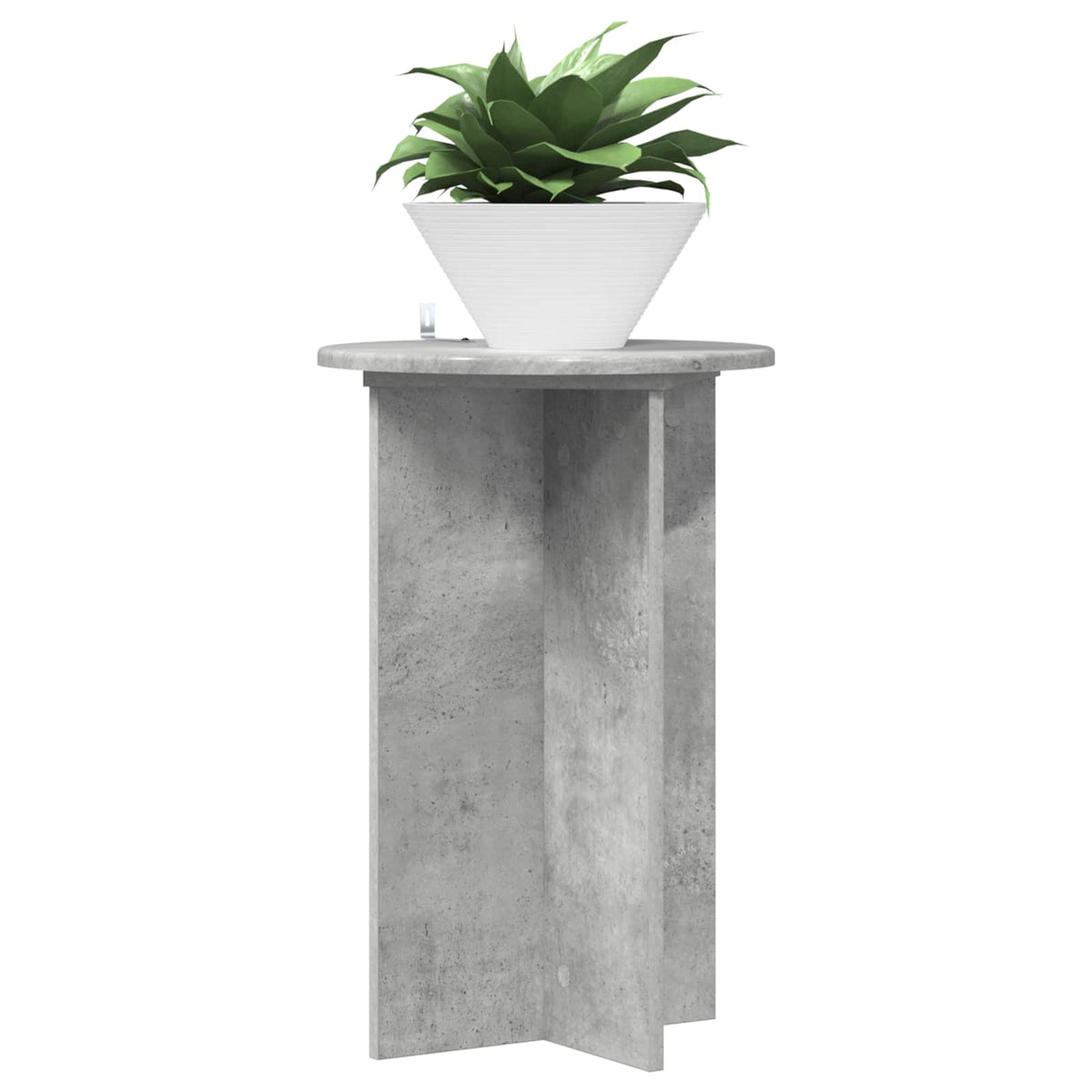Planteholder 2 stk. Betongrå Ø40 x 60 cm Konstrueret træ