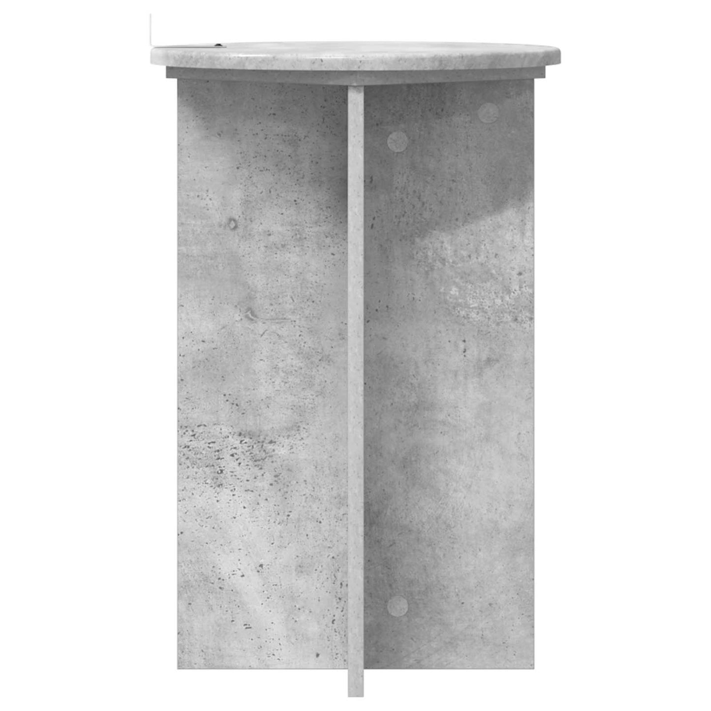 Planteholder 2 stk. Betongrå Ø40 x 60 cm Konstrueret træ