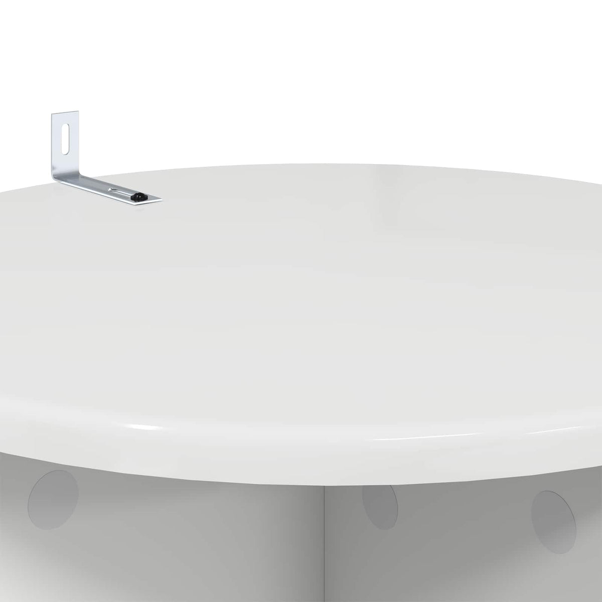 Planteholder 2 stk. Hvid højglans Ø40 x 60 cm Konstrueret træ