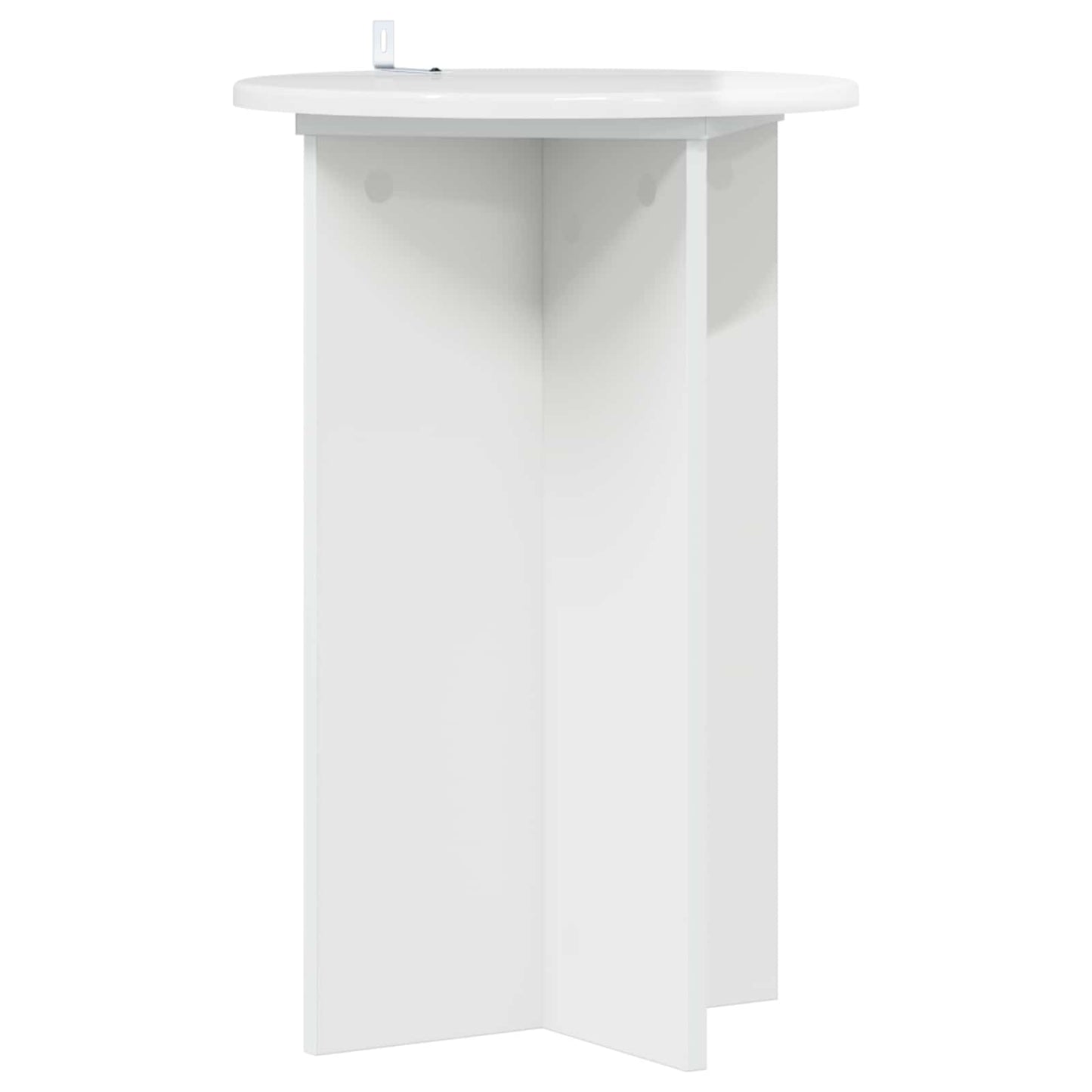 Planteholder 2 stk. Hvid højglans Ø40 x 60 cm Konstrueret træ