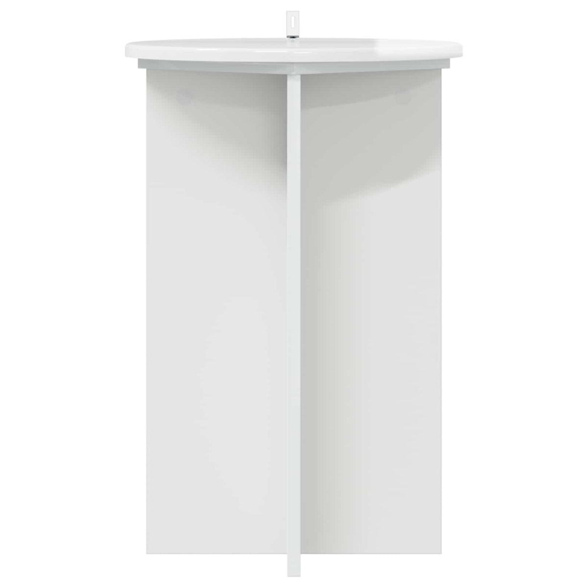 Planteholder 2 stk. Hvid højglans Ø40 x 60 cm Konstrueret træ