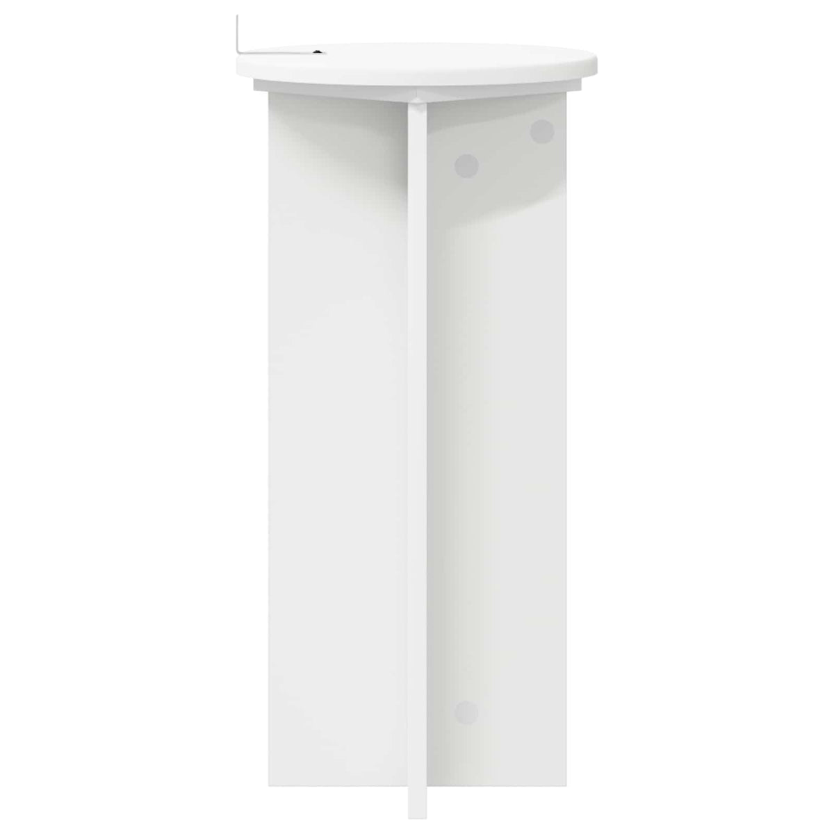 Planteholder 2 stk. Hvid Ø29,5 x 60 cm Konstrueret træ