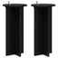 Planteholder 2 stk. Sort 29,5 x 29,5 x 60 cm Konstrueret træ