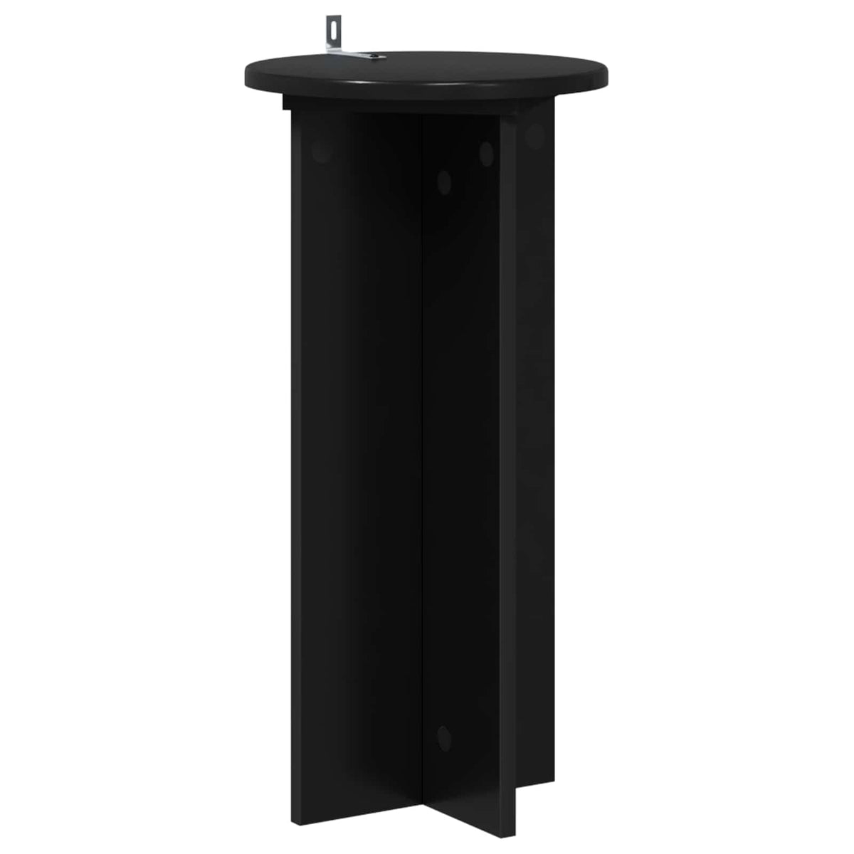 Planteholder 2 stk. Sort 29,5 x 29,5 x 60 cm Konstrueret træ