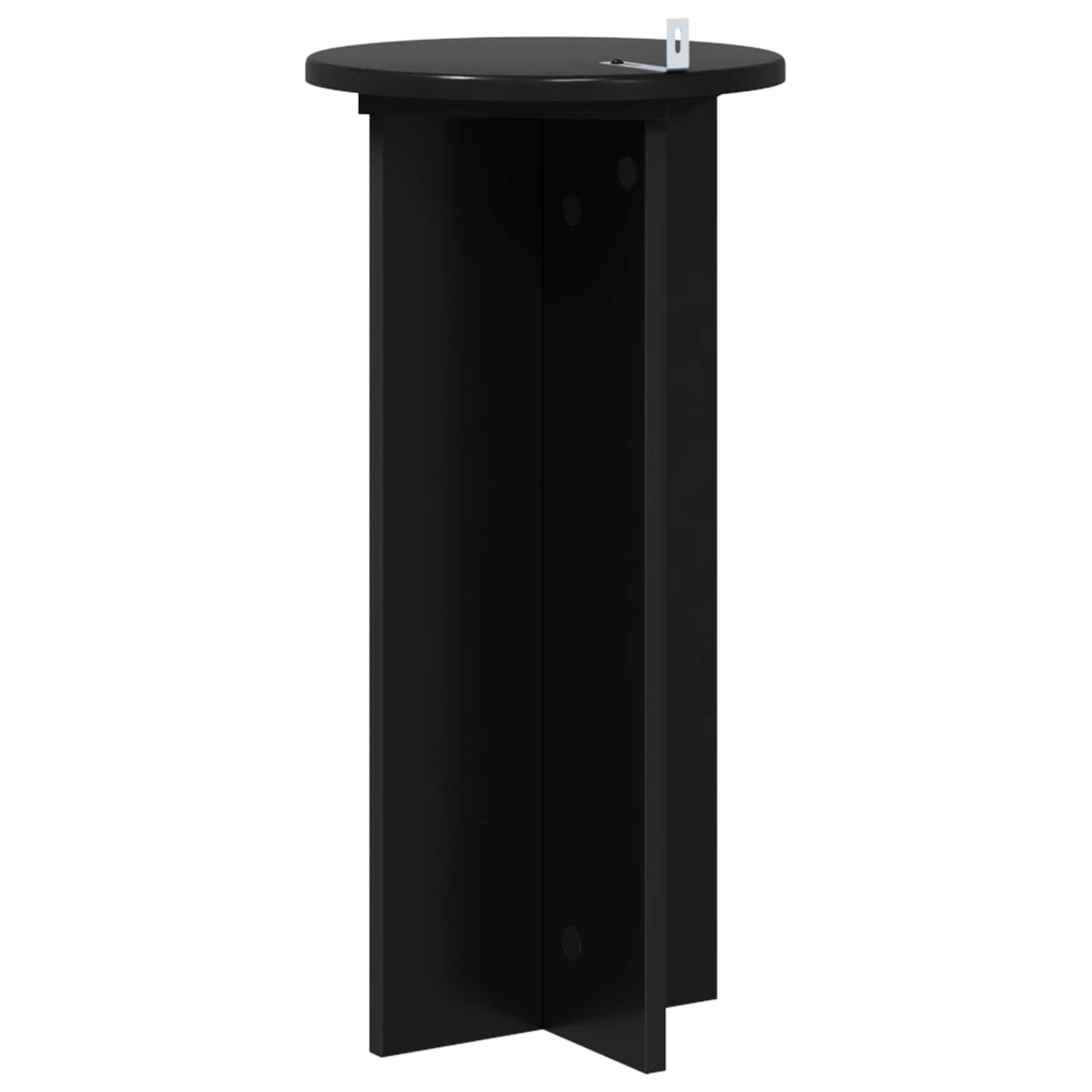 Planteholder 2 stk. Sort 29,5 x 29,5 x 60 cm Konstrueret træ